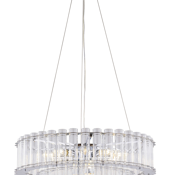 Люстра NewRgy 5760R/9+3 CHROME+CLEAR